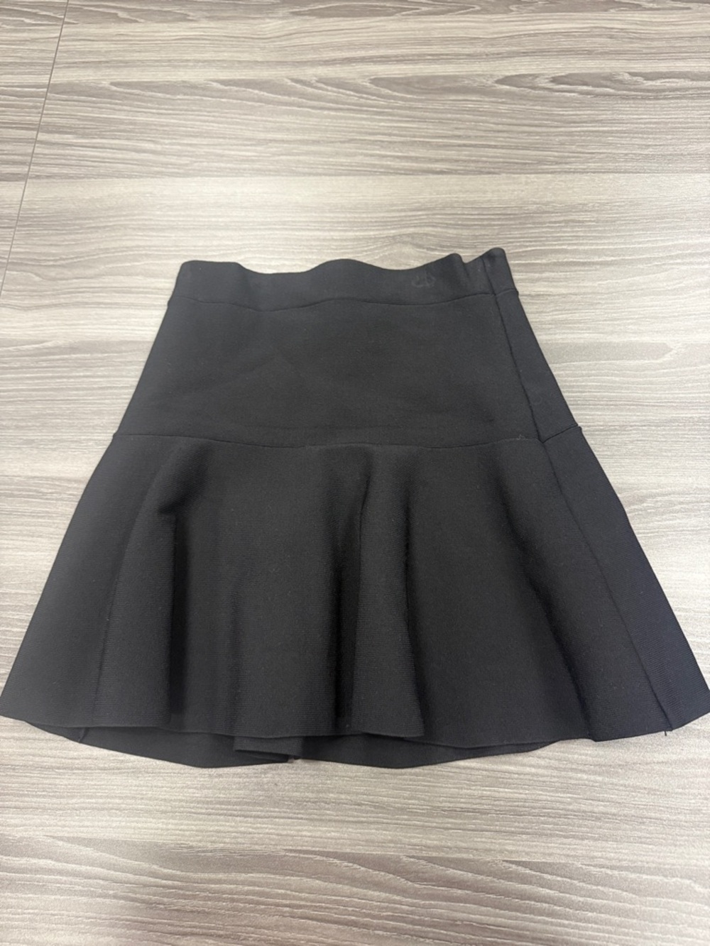 Romeo & Juliet Couture Black Peplum Mini Skirt Size Small